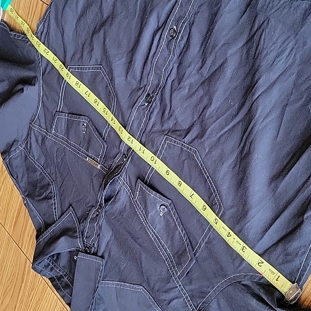 NEW MARC Ecko buttons down long sleeves shirt size XL Color dark  navy - Picture 12 of 16